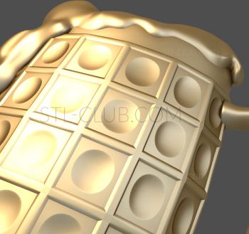 3D model  panel beer mug (STL)